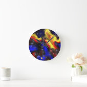 plasma fractal pattern runde wanduhr (Zuhause)