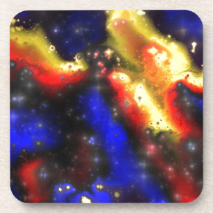 Plasma-Fraktal Getränkeuntersetzer