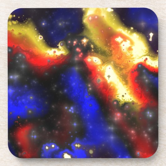 Plasma-Fraktal Getränkeuntersetzer (Vorderseite)