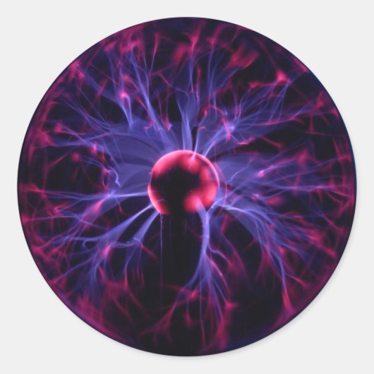 Plasma Runder Aufkleber (Vorderseite)