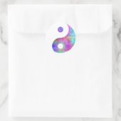 Plasma Yin Yang Runder Aufkleber (Tasche)