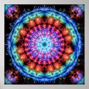 Plasmagoria - Psychdelische Gefärbte Krawatte Mand Poster