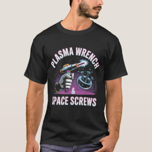 Plasmaspritzschlüssel und -schrauben Zukunftsmecha T-Shirt