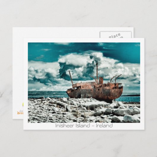 Plassey Wreck Postkarte (Vorne/Hinten)