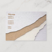 Plaster Coating Business Card Visitenkarte (Rückseite)