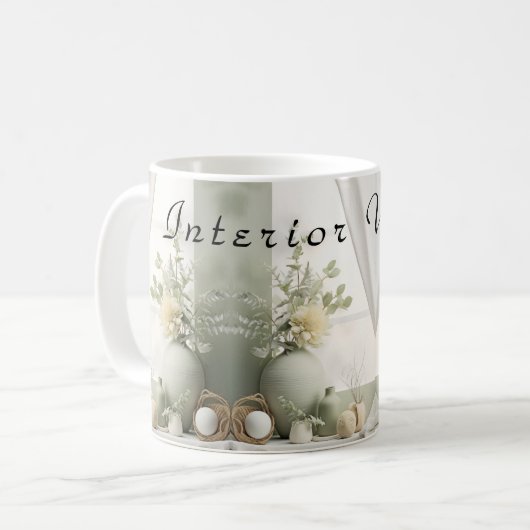 Plaster Rose Business-ID-Abzeichen Kaffeetasse (Vorderseite Links)