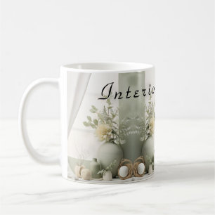 Plaster Rose Business-ID-Abzeichen Kaffeetasse