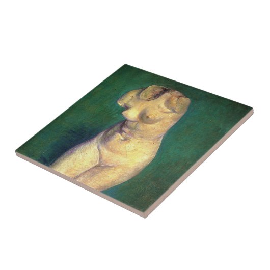 Plaster Statuette Female Torso von Vincent van Gog Fliese (Seite)