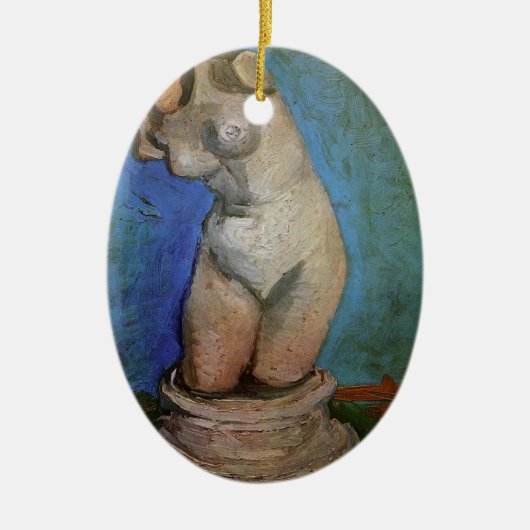 Plaster Statuette Female Torso von Vincent van Gog Keramik Ornament (Vorne)