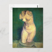 Plaster Statuette Female Torso von Vincent van Gog Postkarte (Vorne/Hinten)