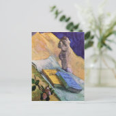 Plaster Statuette, Rose und Romane - van Gogh Postkarte (Stehend Vorderseite)