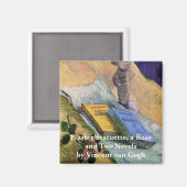 Plaster Statuette Rose und Romane Vincent van Gogh Magnet (Vorderseite/Rückseite)