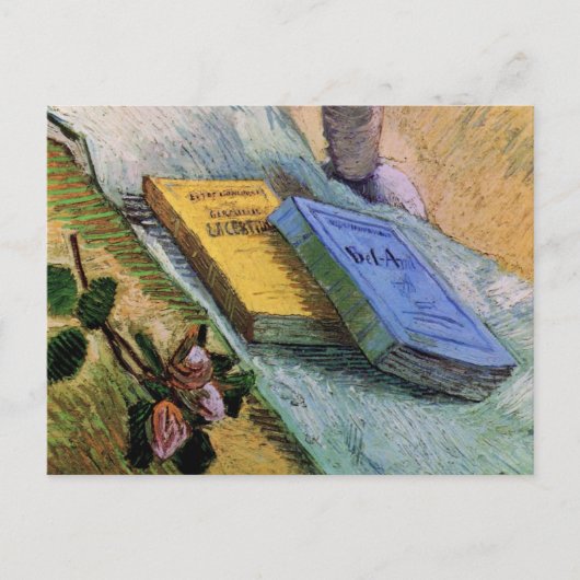 Plaster Statuette Rose und Romane Vincent van Gogh Postkarte (Vorderseite)