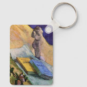 Plaster Statuette Rose und Romane Vincent van Gogh Schlüsselanhänger (Rückseite)