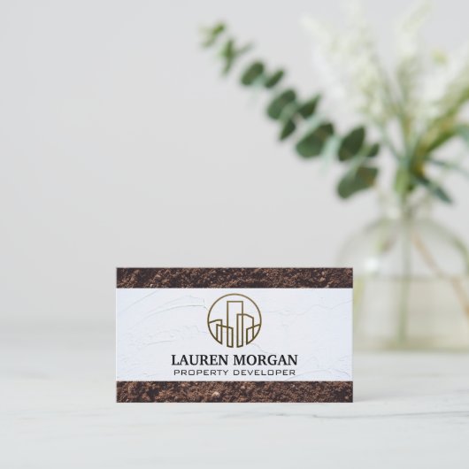 Plaster Wall | Boden | Gebäude Visitenkarte (Stehend Vorderseite)