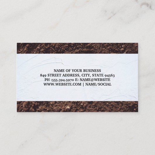 Plaster Wall | Boden | Gebäude Visitenkarte (Rückseite)