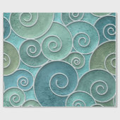 Plaster wall seamless texture with swirls pattern, geschenkpapier (Flach)