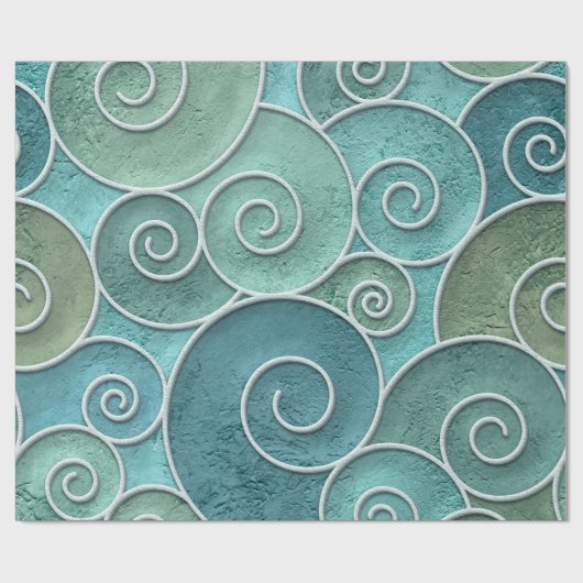Plaster wall seamless texture with swirls pattern, geschenkpapier (Flach)