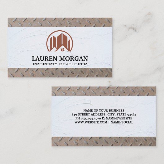 Plaster Wall | Stillmuster Visitenkarte (Vorne/Hinten)