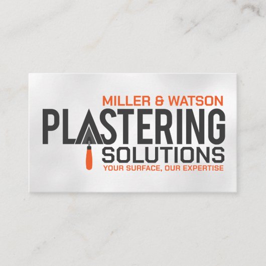 Plasterdienste Visitenkarte (Vorderseite)