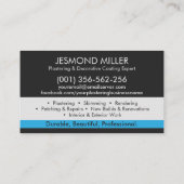 Plasterdienste Visitenkarte (Rückseite)