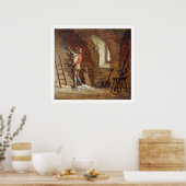 Plasterer, c.1807 (oil on panel) poster (Küche)