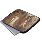 Plasterer, c.1807 (Öl auf Platte) Laptopschutzhülle (Vorne Knopf)