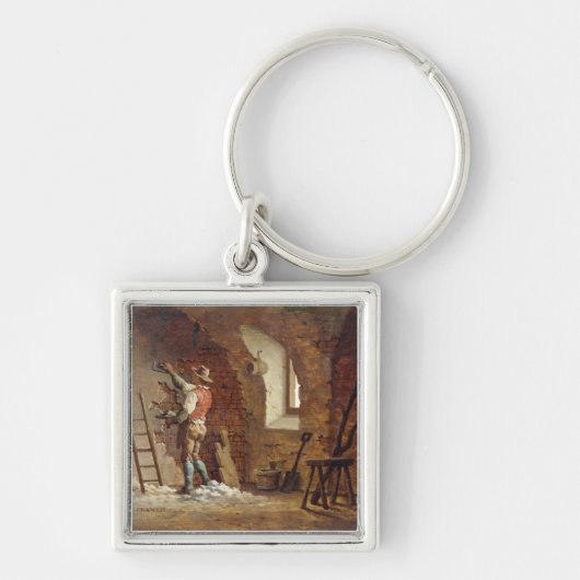 Plasterer, c.1807 (Öl auf Platte) Schlüsselanhänger (Vorne)