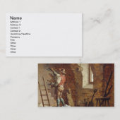 Plasterer, c.1807 (Öl auf Platte) Visitenkarte (Vorne/Hinten)