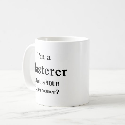Plasterer Kaffeetasse (Vorderseite Links)