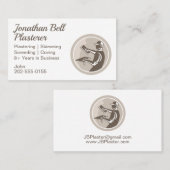 Plasterer Masonry Drywall Visitenkarte (Vorne/Hinten)