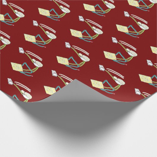 Plasterer Stickman Geschenkpapier (Ecke)