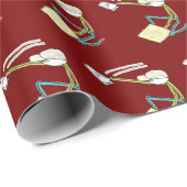 Plasterer Stickman Geschenkpapier (Rolleneckpunkt)