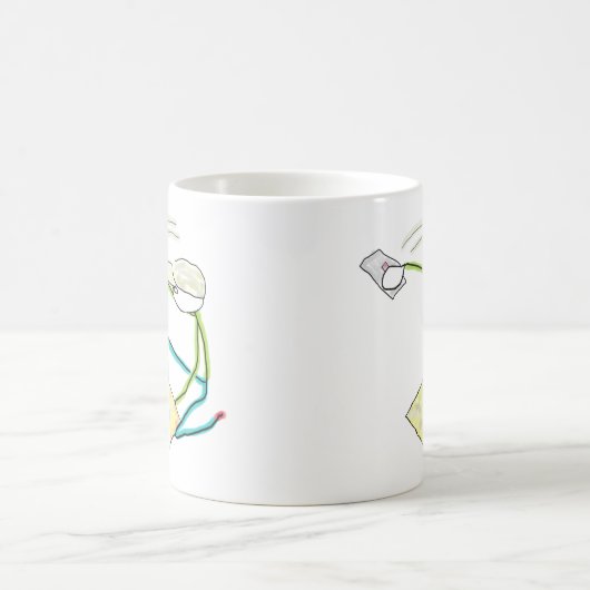 Plasterer Stickman Kaffeetasse (Mittel)