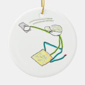 Plasterer Stickman Keramik Ornament (Vorne)