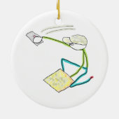 Plasterer Stickman Keramik Ornament (Hinten)