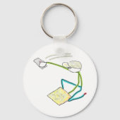 Plasterer Stickman Schlüsselanhänger (Vorderseite)