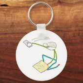 Plasterer Stickman Schlüsselanhänger (Rückseite)