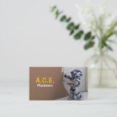 Plasterers-Visitenkarte Visitenkarte (Stehend Vorderseite)