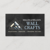 Plastering and Painting Services Watercolor art Visitenkarte (Vorderseite)