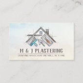 Plastering Services Drywall Professional Visitenkarte (Vorderseite)