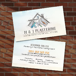 Plastering Services Drywall Professional Visitenkarte