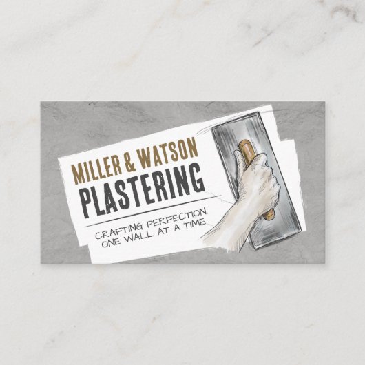 Plastering Services Visitenkarte (Vorderseite)