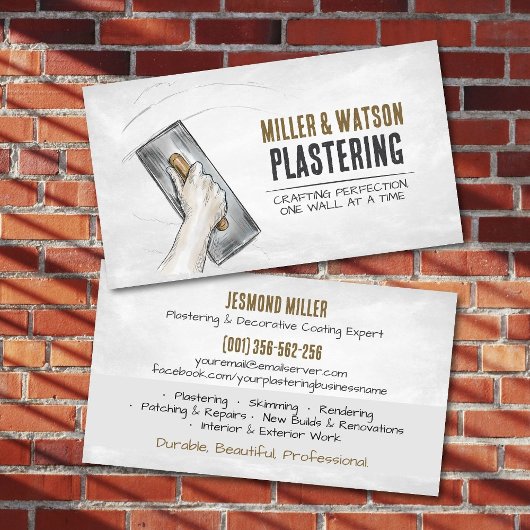 Plastering Services Visitenkarte