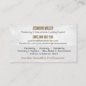 Plastering Services Visitenkarte (Rückseite)