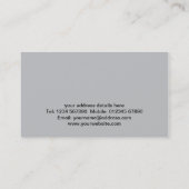 Plasterkarte Visitenkarte (Rückseite)