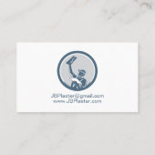 Plastermauerwerk Drywall Business Card Visitenkarte (Rückseite)