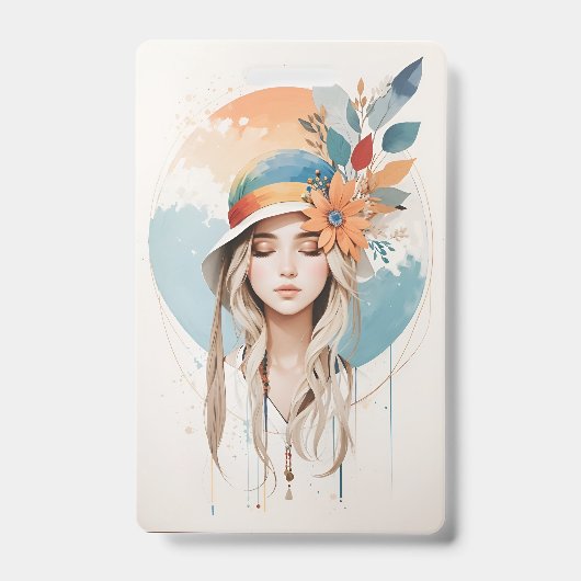  Plastic Badge - Vertical Ausweis (Vorderseite)