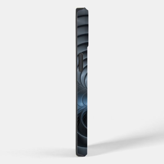 Plastic Blue Gray 3D Fraktal Kunst Modernes Abstra Case-Mate iPhone Hülle (Rückseite / Rechts)