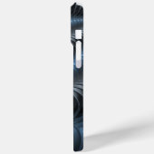 Plastic Blue Gray 3D Fraktal Kunst Modernes Abstra Case-Mate iPhone Hülle (Rückseite / Links)